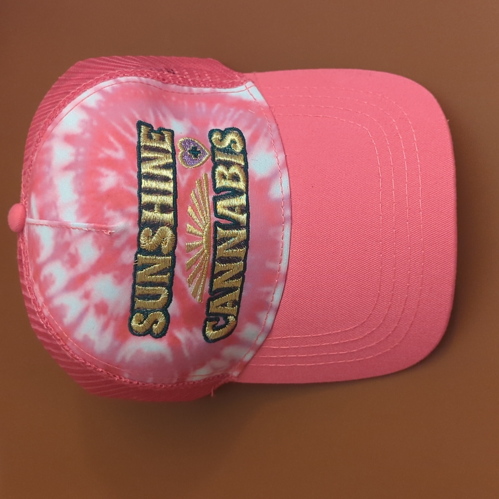Sunshine Cannabis Pink Dad Hat